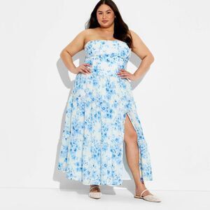 women's wild fable ruched midi tube poplin dress Wild Fable Women's Ruched Poplin Midi Tube Dress White Size XL